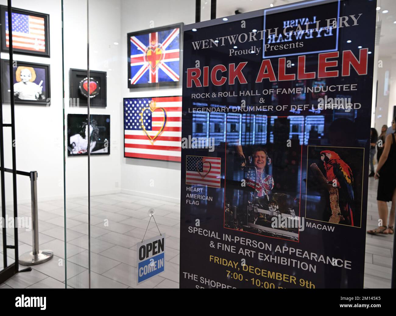 Hollywood FL, USA. 09th Dec, 2022. Rick Allen of Def Leppard's art exhibition at the Wentworth Gallery at the Seminole Hard Rock Hotel & Casino on December 9, 2022 in Hollywood, Florida. Credit: Mpi04/Media Punch/Alamy Live News Stock Photo