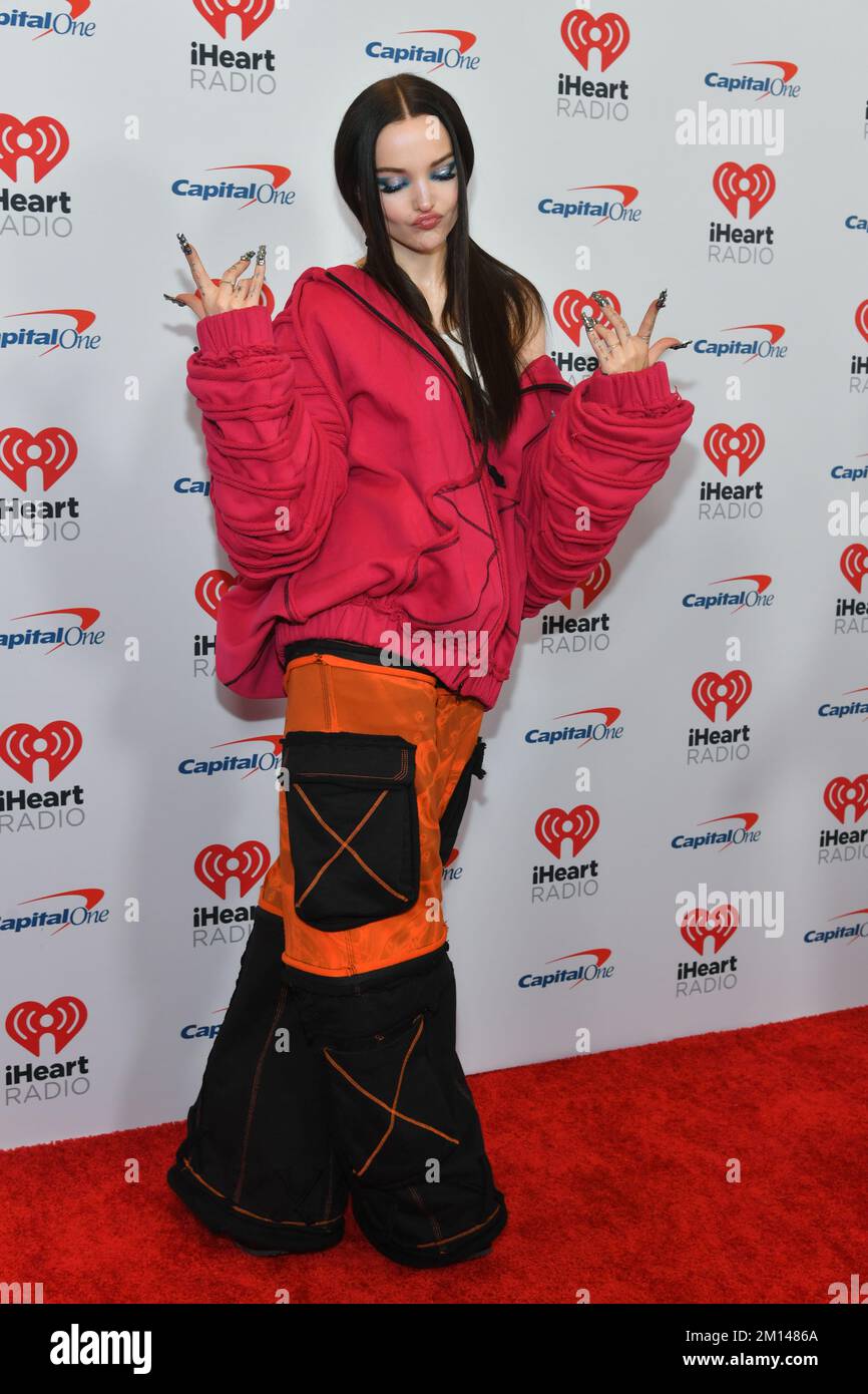 Dove Cameron attends the Z100's iHeartRadio Jingle Ball 2022 at Madison