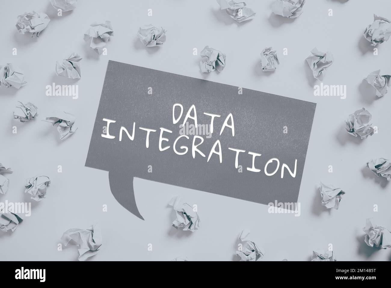 Sign displaying Data Integration. Business overview involves combining data residing in different sources Stock Photo