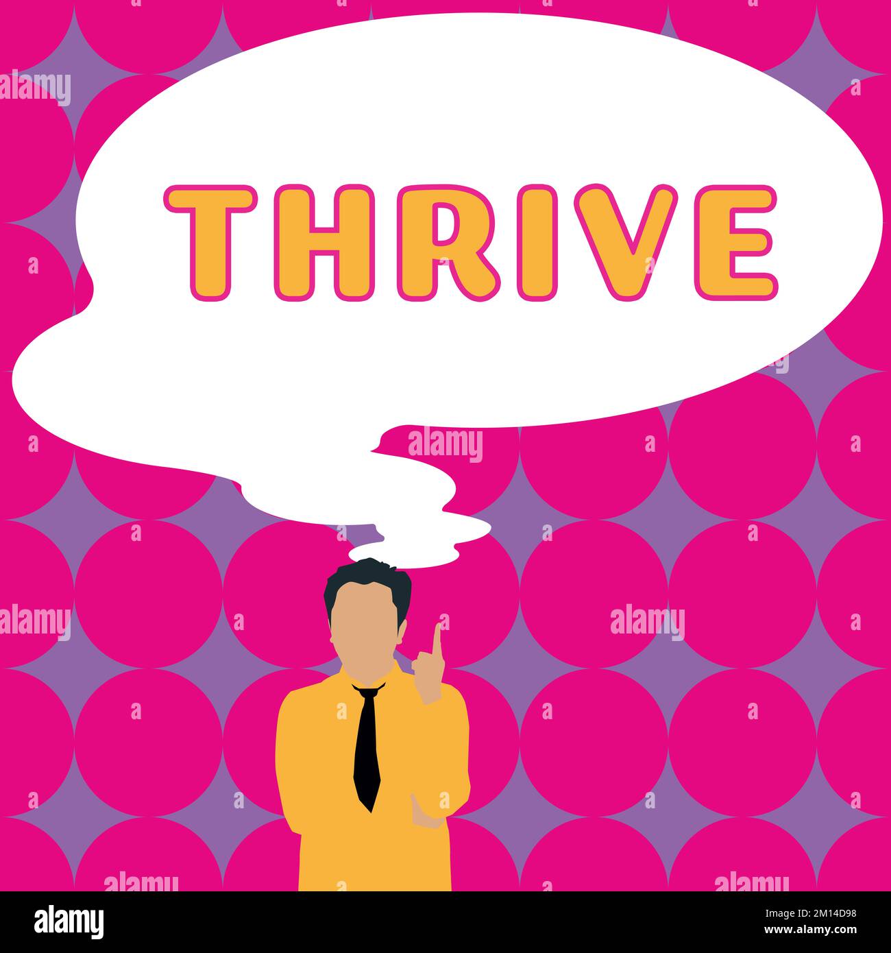 Inspiration showing sign Thrive. Conceptual photo Think positively ...