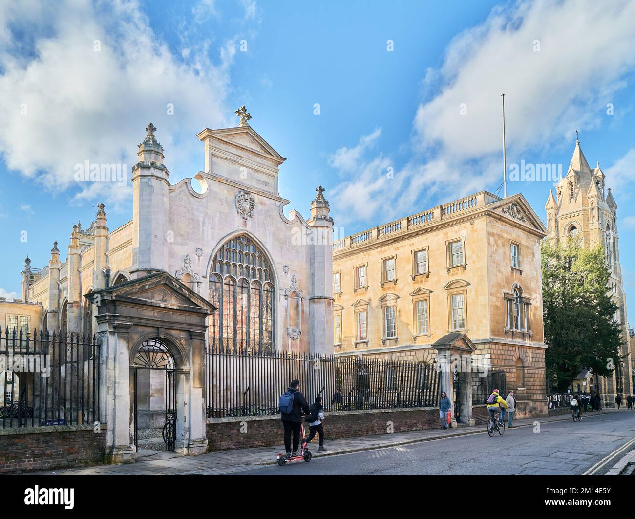 Peterhouse college, founded 1284, the oldest of the colleges at the university of Cambridge, England. Stock Photo