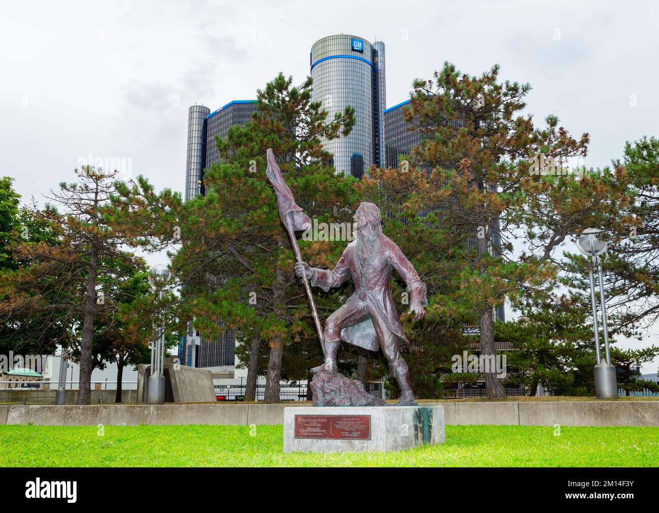 The General Motors (GM) world headquarters and Renaissance Center in
