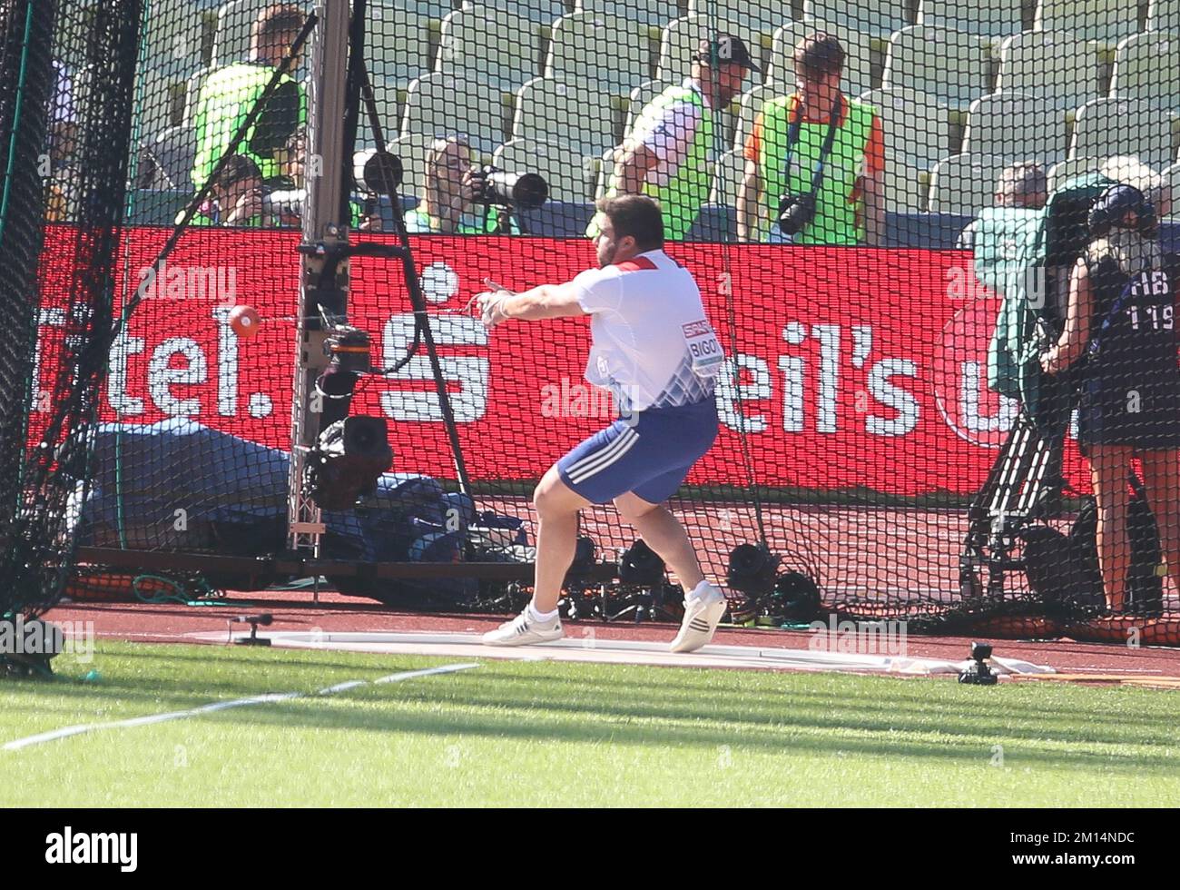 Quentin Bigot of France MEN'S HAMMER THROW QUALIFICATION GROUP A