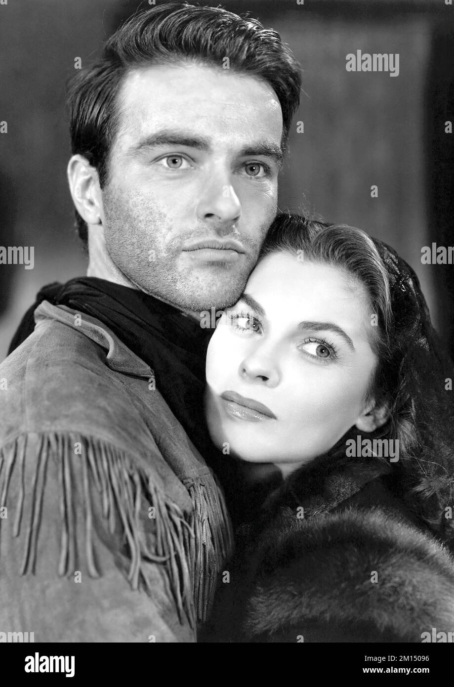 JOANNE DRU and MONTGOMERY CLIFT in RED RIVER (1948), directed by HOWARD