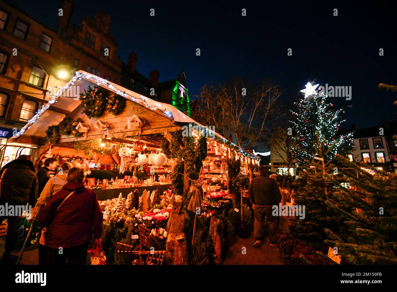 Carlisle Christmas Market 2022: 3 December 2022 Stock Photo