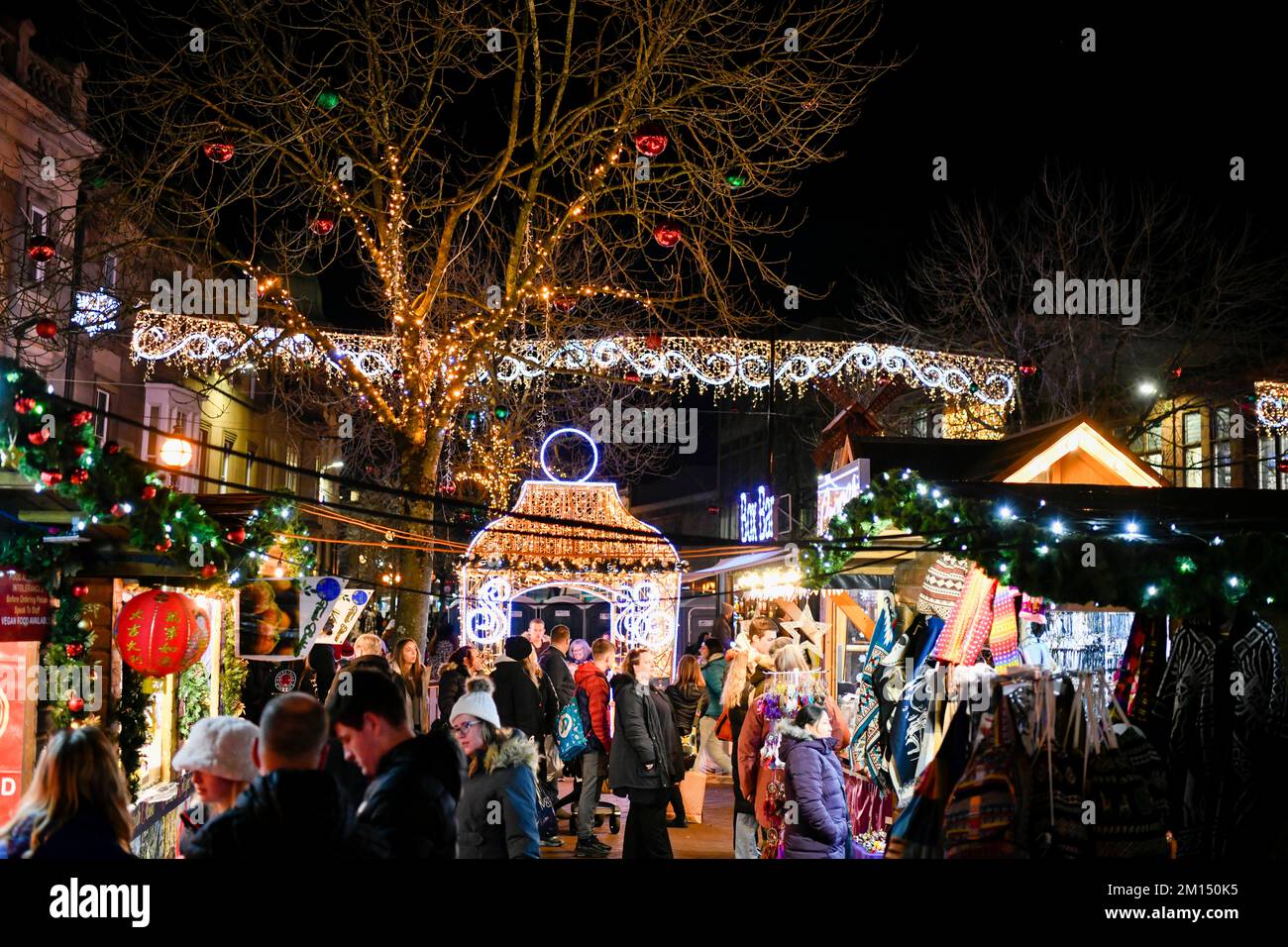 Carlisle Christmas Market 2022: 3 December 2022 Stock Photo