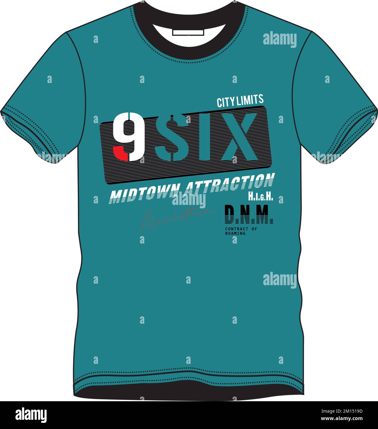 T Shirt and apparel design with grunge effect and textured lettering