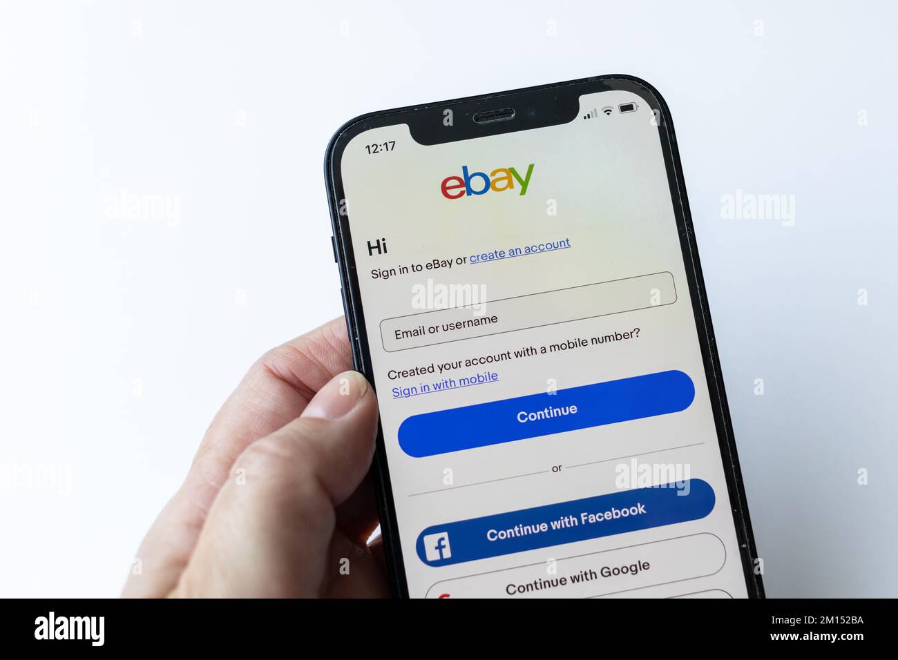 Login smartphone hi-res stock photography and images - Alamy