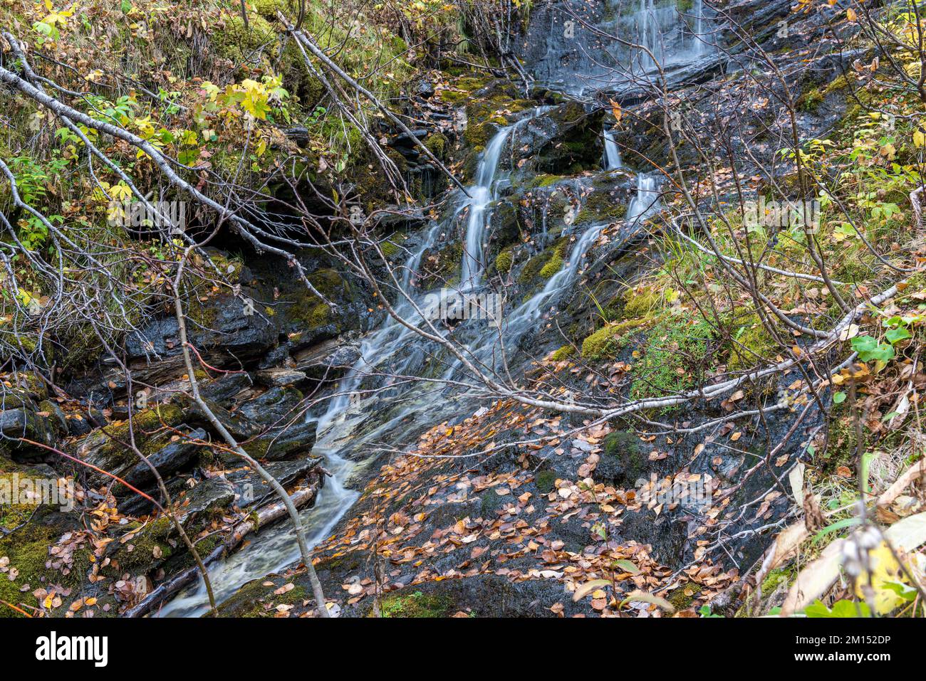Waterstream Waterstream. Fall. Tromsø. Norway Stock Photo - Alamy