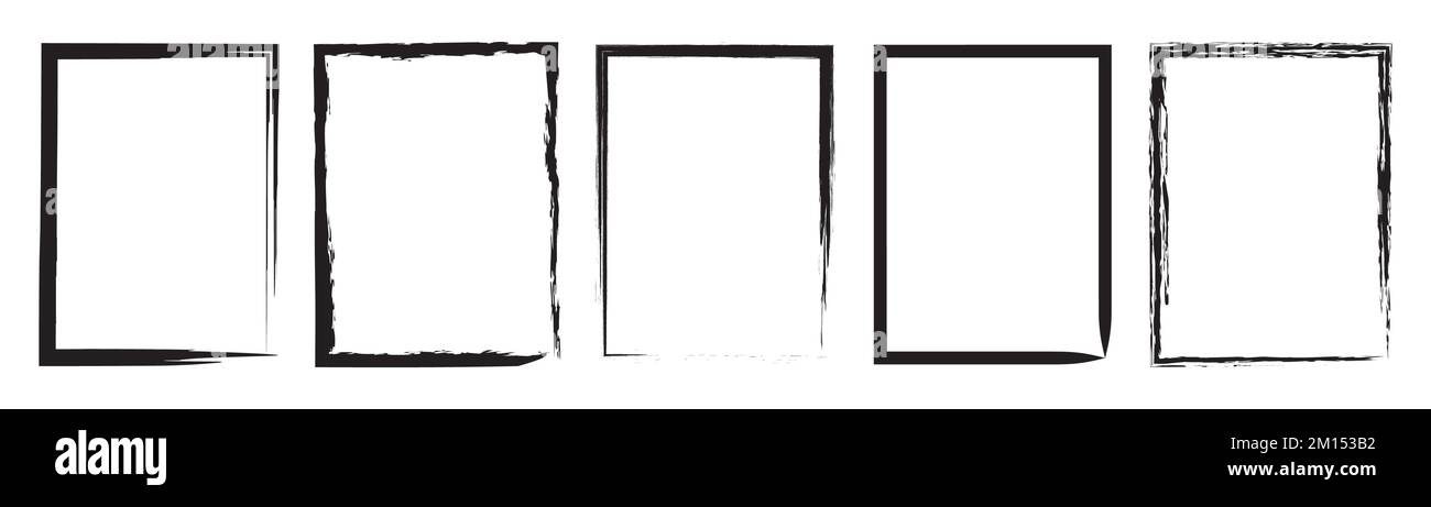 Grunge frame. Abstract vector template hand drawn. Vector illustration ...