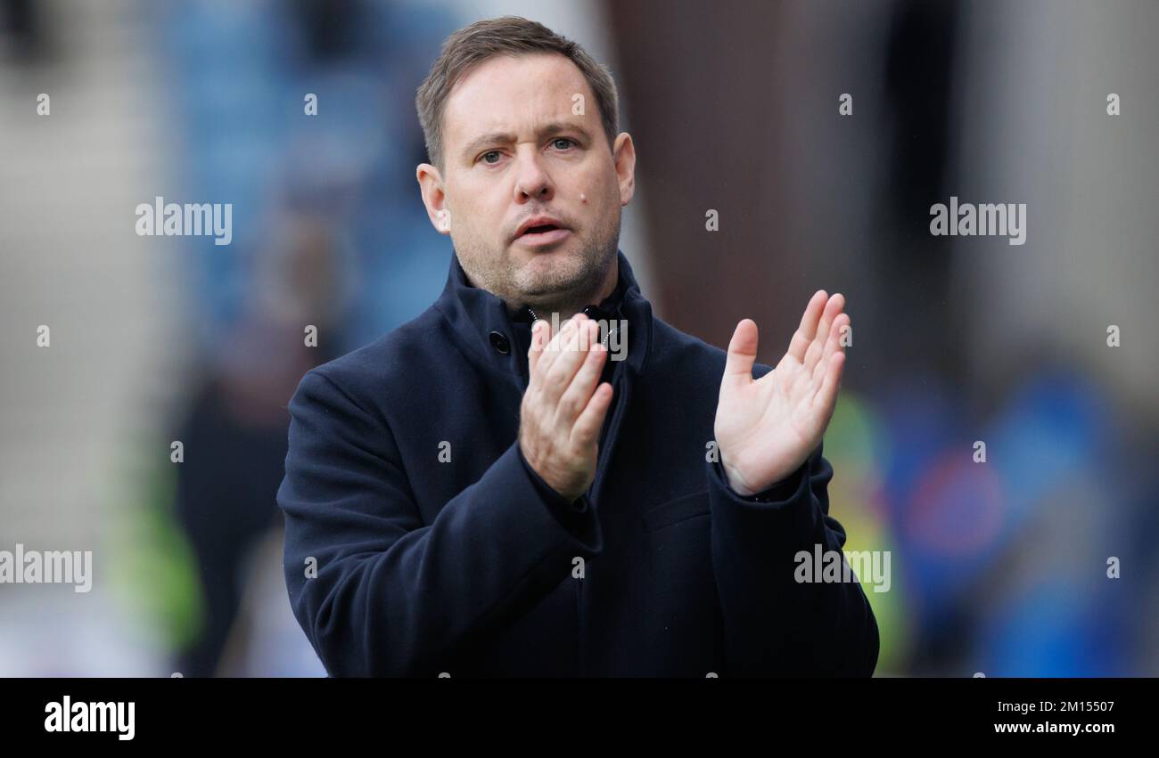 Rangers manager Michael Beale during the friendly match at the Ibrox ...