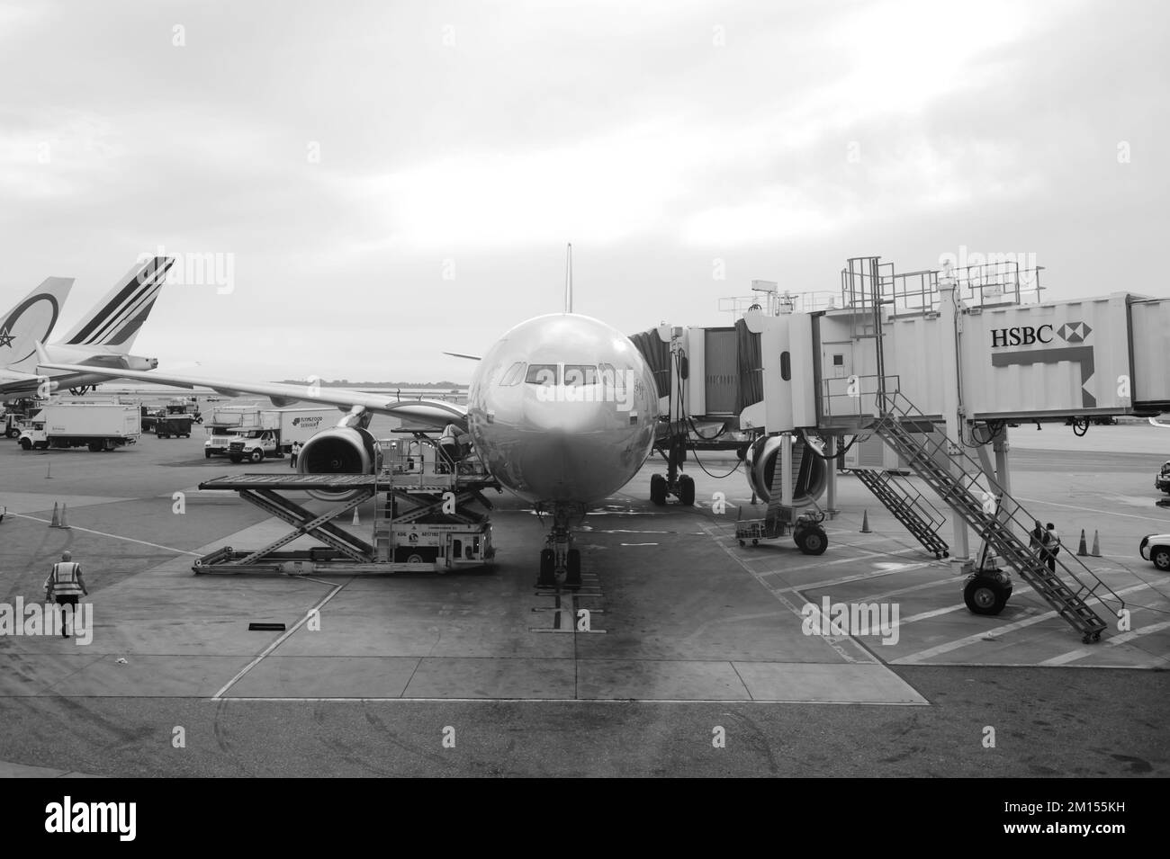 Airbus largest plane Black and White Stock Photos & Images - Alamy