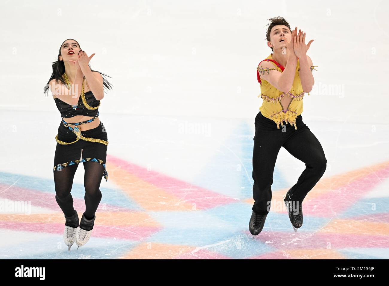 Celina FRADJI & JeanHans FOURNEAUX (FRA), during Junior Ice Dance