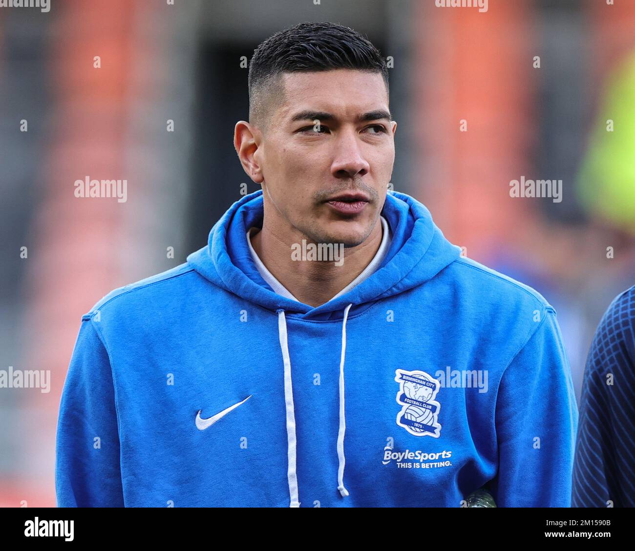 Neil Etheridge 1 of Birmingham City arrives at Bloomfield Roadduring