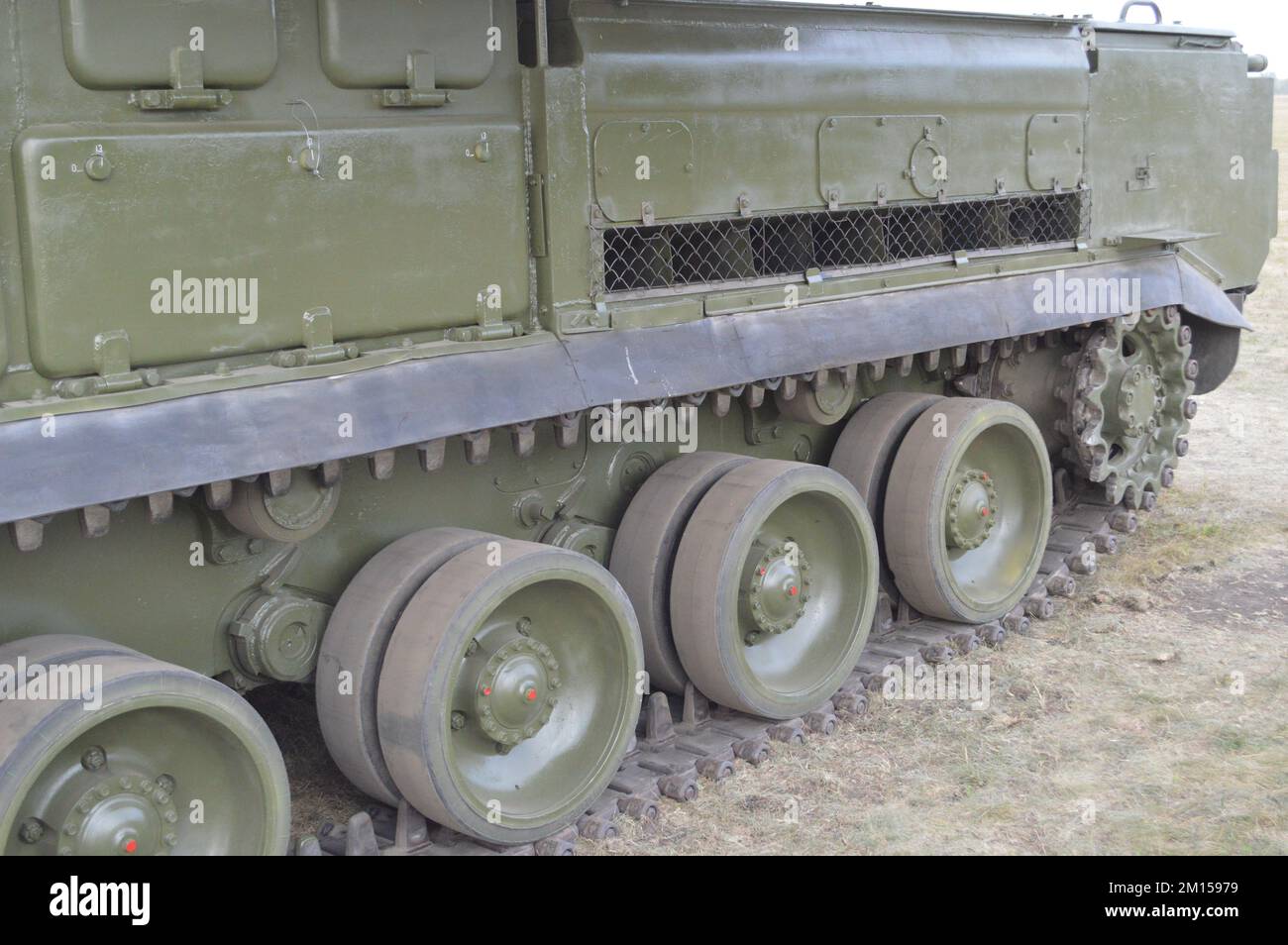 war in ukraine part of tank mashine Ukrainian Armed Forces Stock Photo
