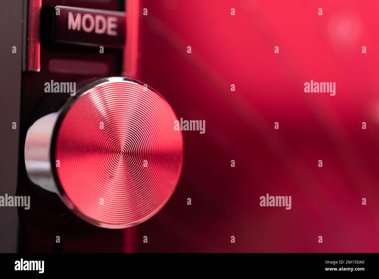 Volume dial for controlling music Stock Photo Alamy