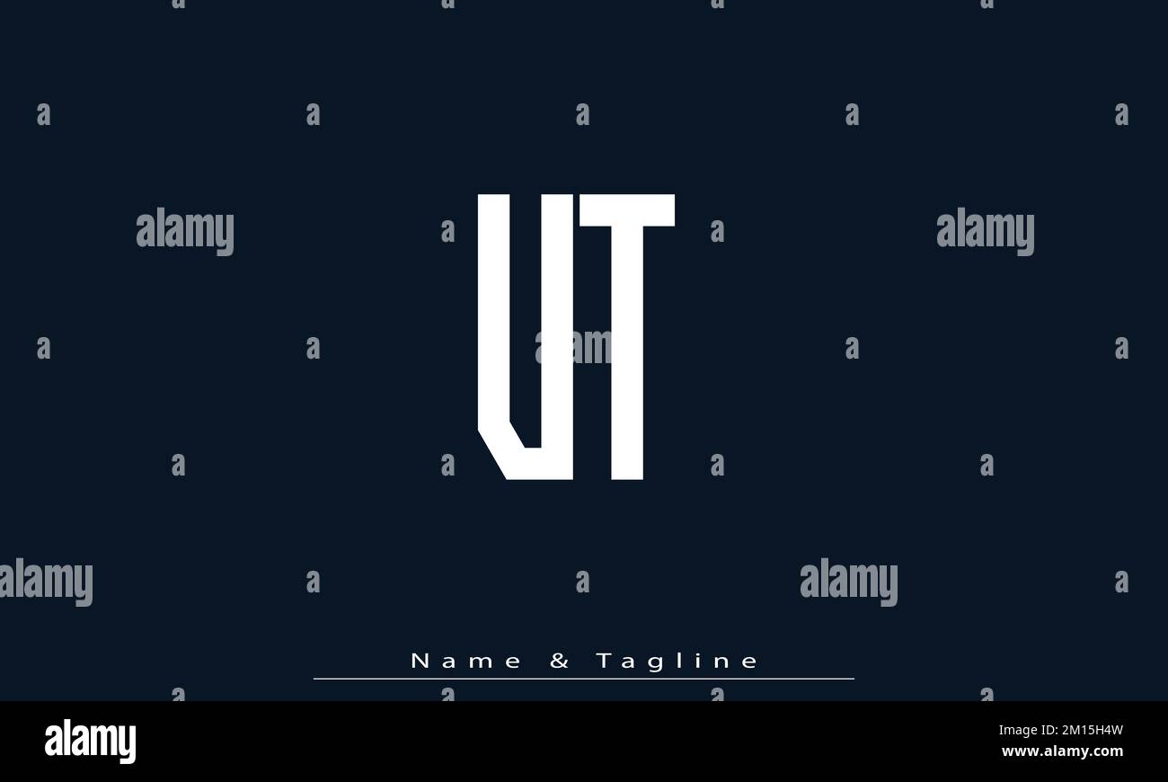 Alphabet letters Initials Monogram logo UT , TU Stock Vector