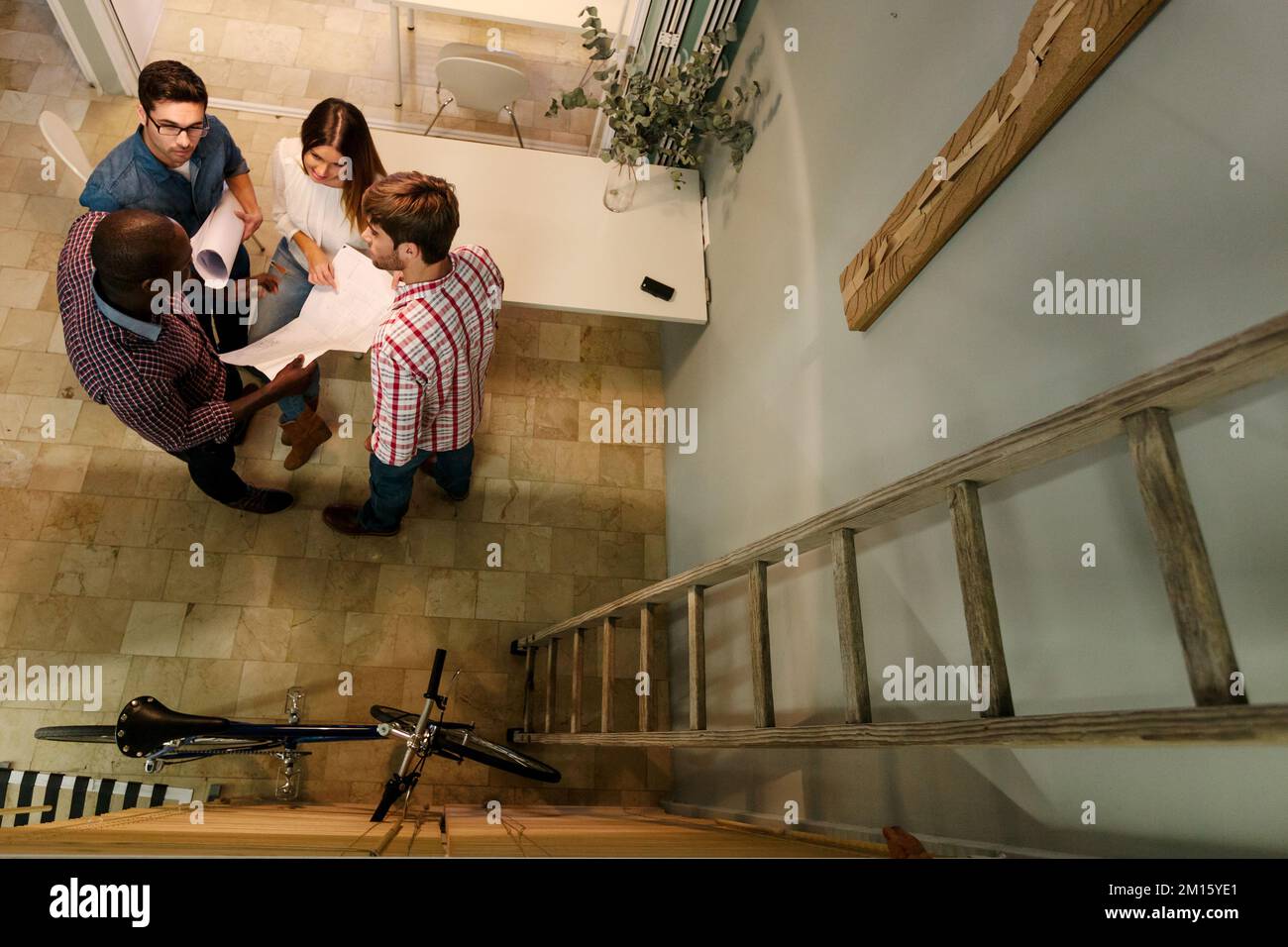 Multiethnic people Working at the Office Stock Photo