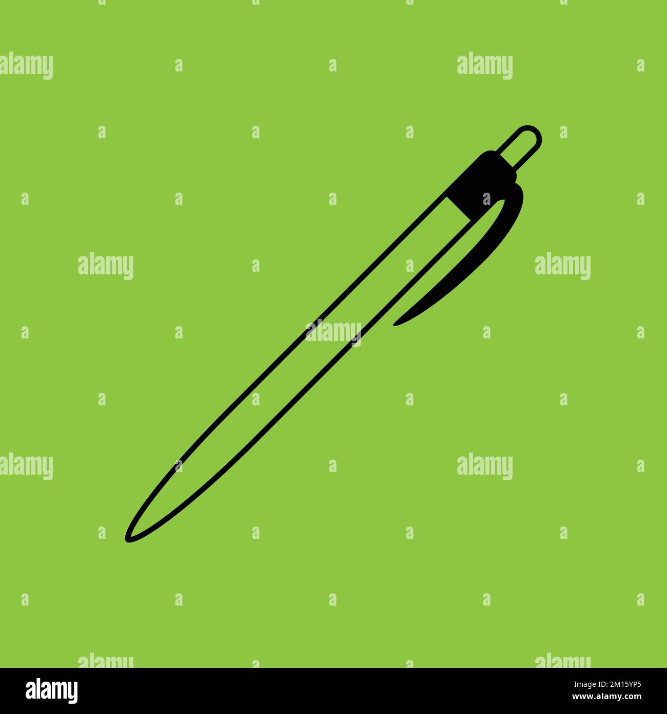 Ball Point Pen Icon isolated. Office Concept. - Vector . Vector ...