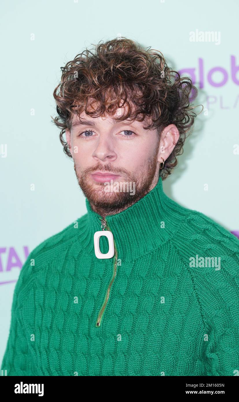 Tom Grennan backstage during day one of Capital's Jingle Bell Ball with