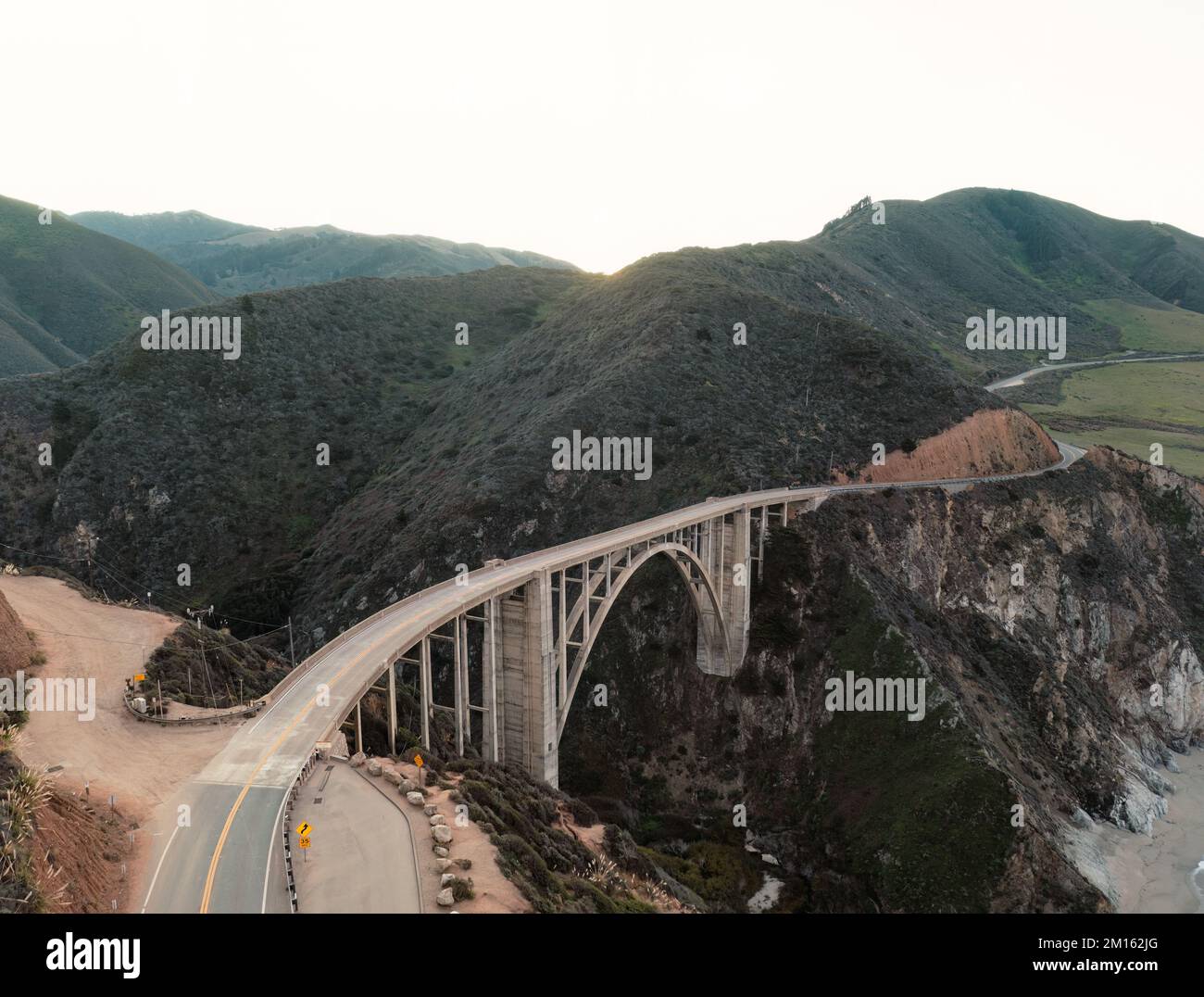 Bixby Bridge, Highway 1 Big Sur California USA Stock Photo
