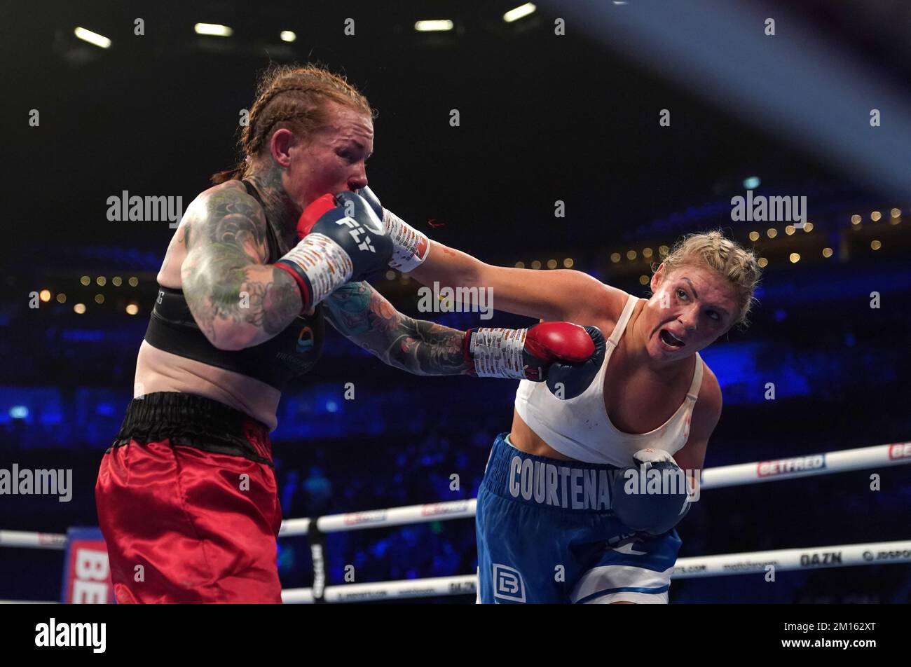 Shannon Courtenay Right Against Gemma Ruegg At The First Direct Arena Leeds Picture Date 