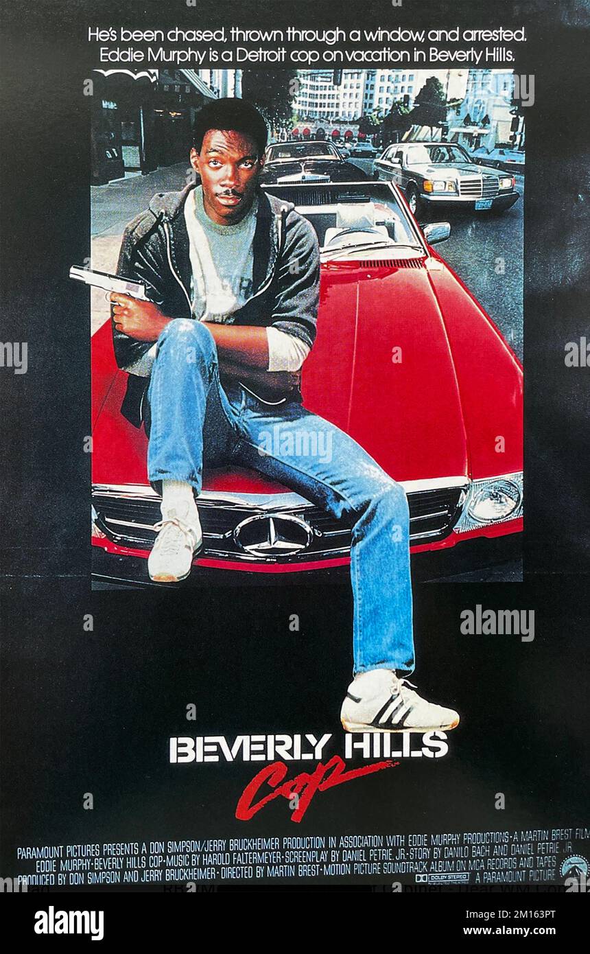 BEVERLY HILLS COP 1984 Paramount Pictures film with Eddie Murphy Stock Photo