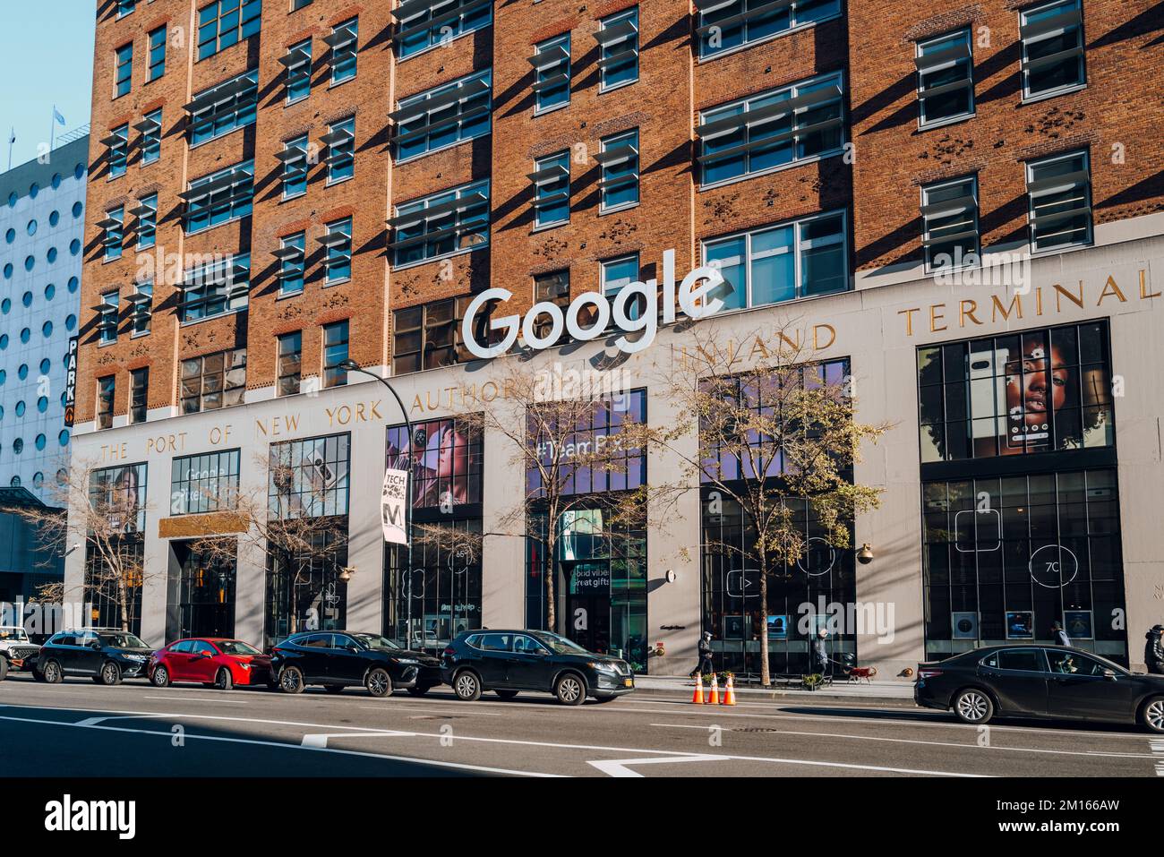 New York, USA November 21, 2022 Google offices building in Chelsea