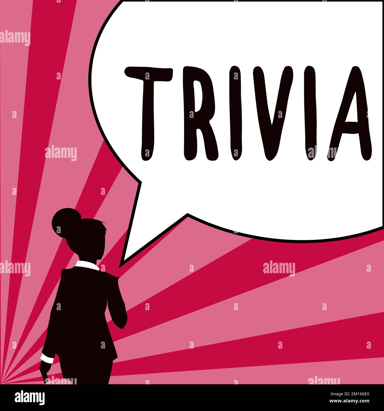 Hand writing sign Trivia. Business approach details considerations pieces information little