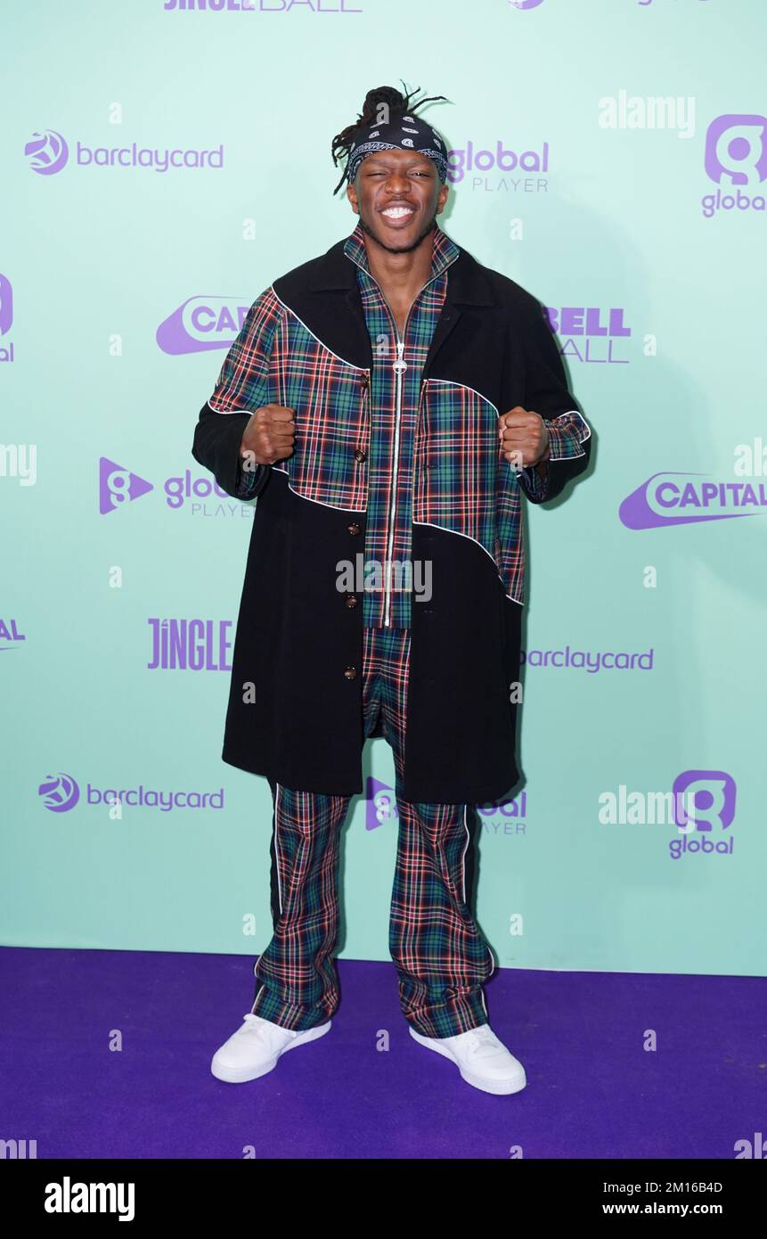 KSI backstage during day one of Capital's Jingle Bell Ball with