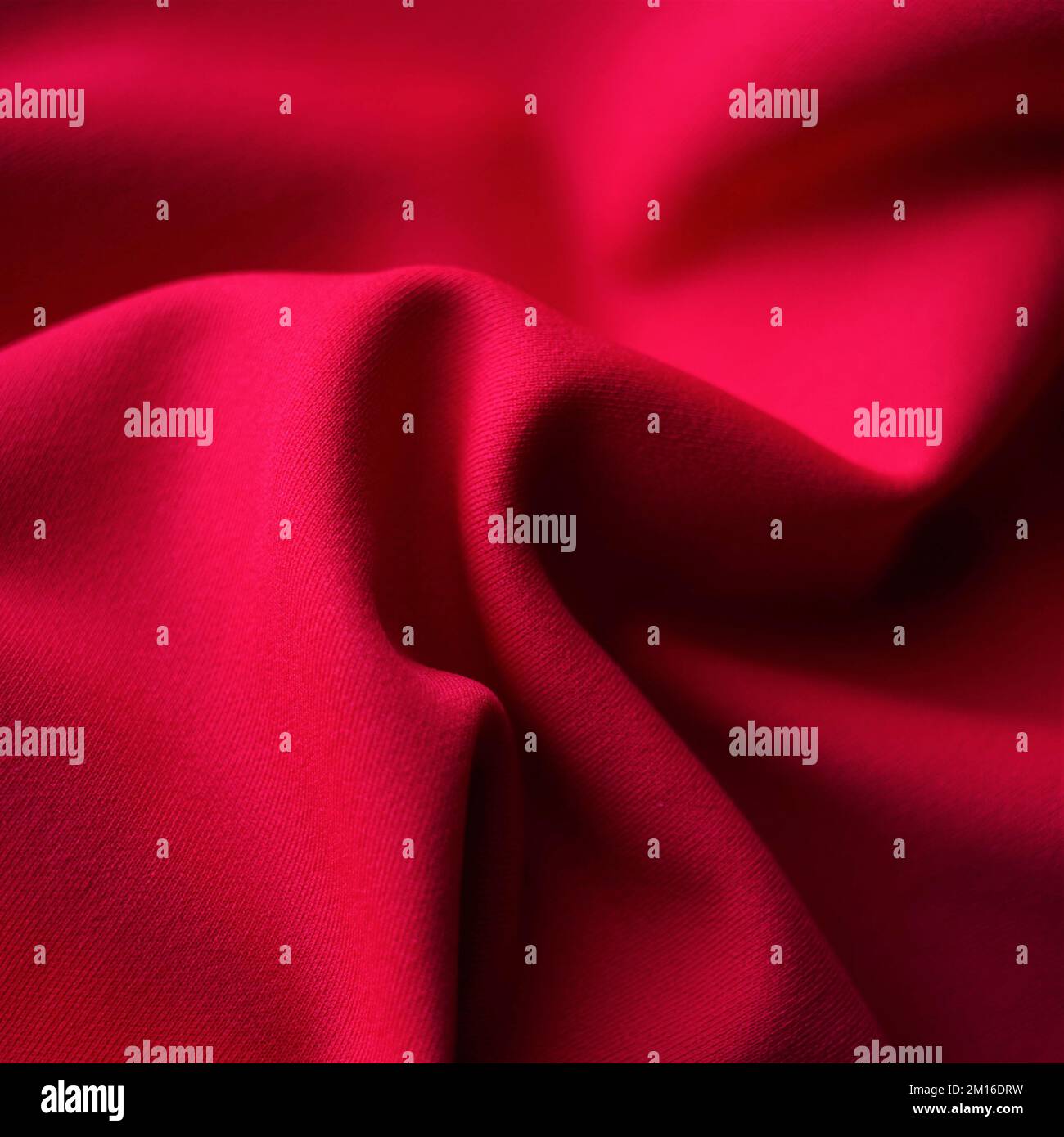 Closeup red jersey, soft fabric background. Stock Photo