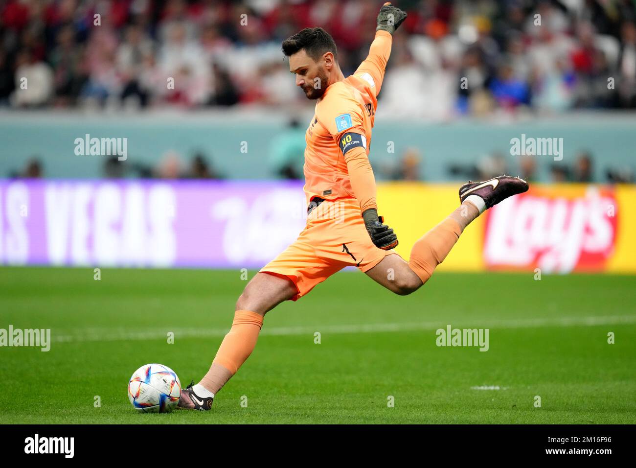 France goalkeeper Hugo Lloris during the FIFA World Cup Quarter-Final match at the Al Bayt Stadium in Al Khor, Qatar. Picture date: Saturday December 10, 2022. Stock Photo