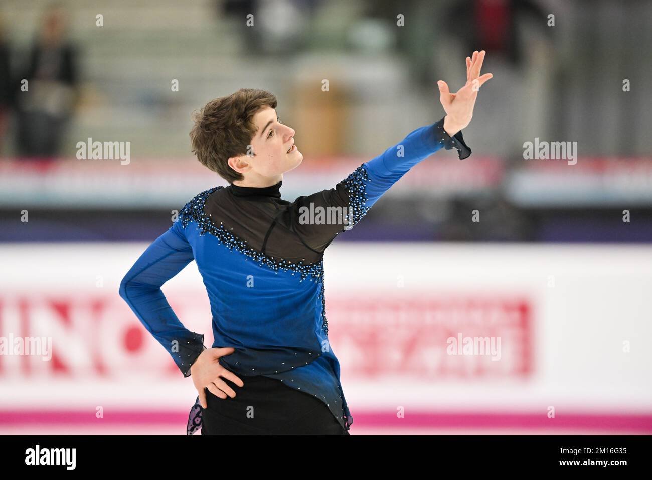 Lucas BROUSSARD (USA), during Junior Men Free Skating, at the ISU Grand