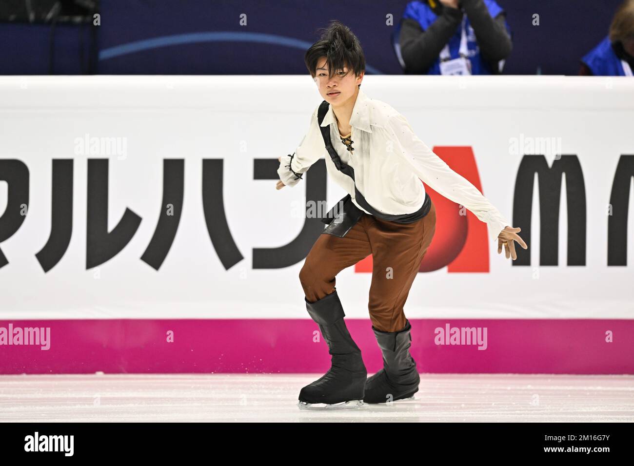 Nozomu YOSHIOKA (JPN), during Junior Men Free Skating, at the ISU Grand