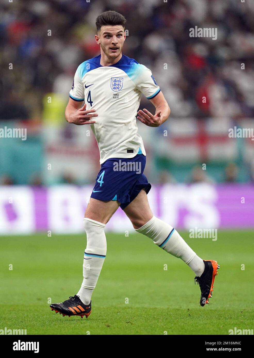 England s Declan Rice During The FIFA World Cup Quarter Final Match At England s Declan Rice During The FIFA World Cup Quarter Final Match At