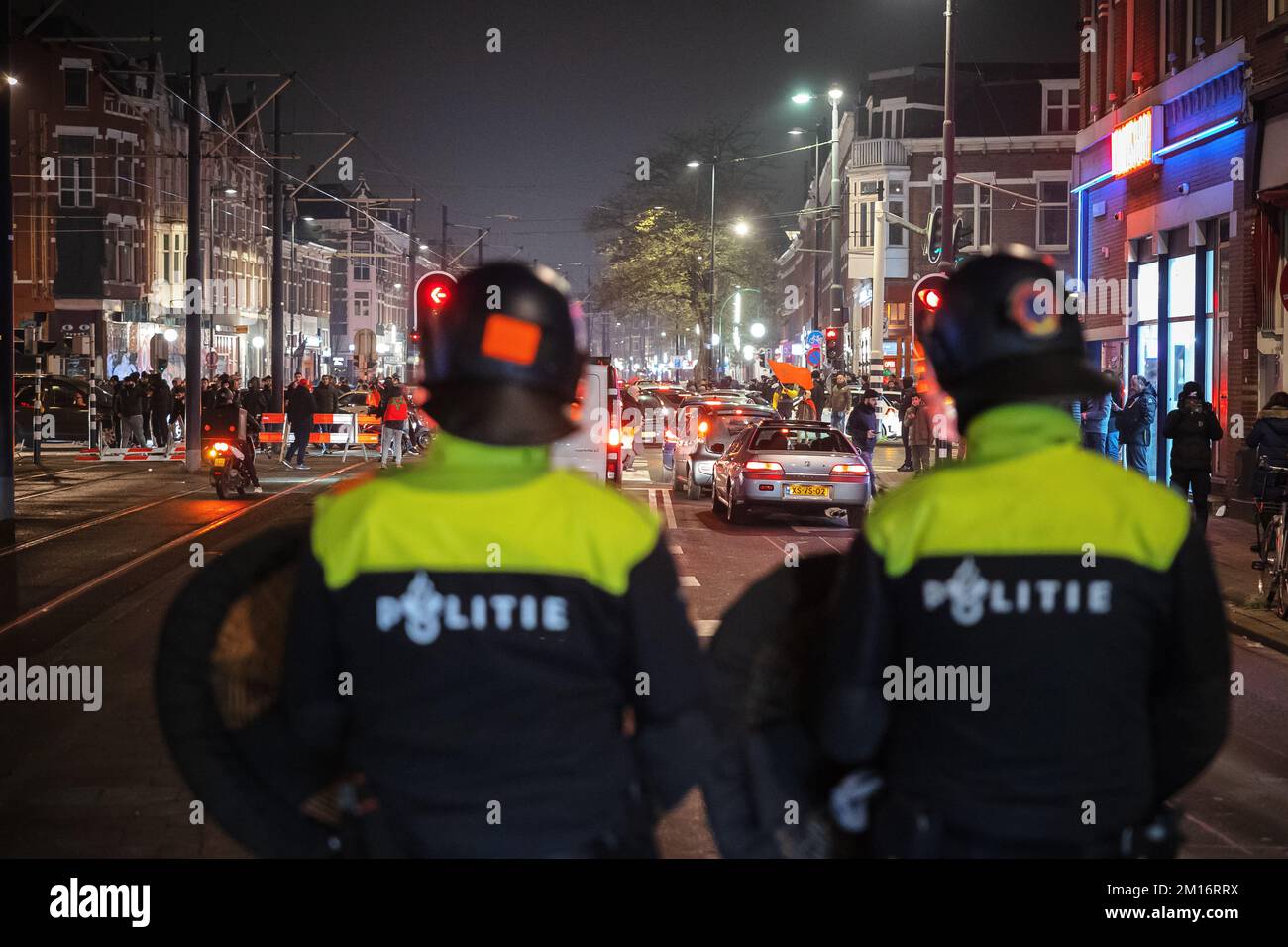 ROTTERDAM The riot police intervened at Kruisplein in Rotterdam after