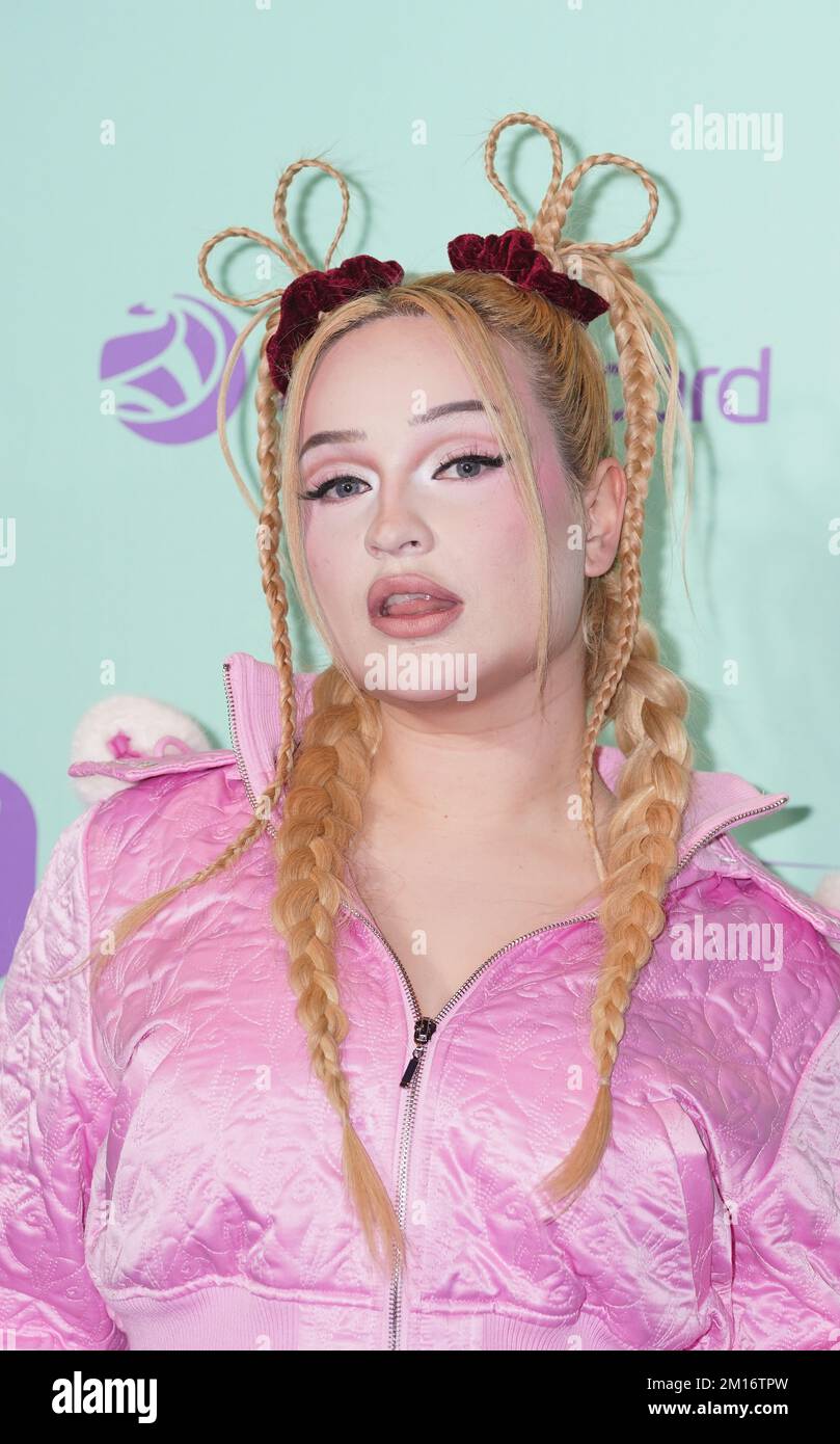 Kim Petras backstage during day one of Capital's Jingle Bell Ball with