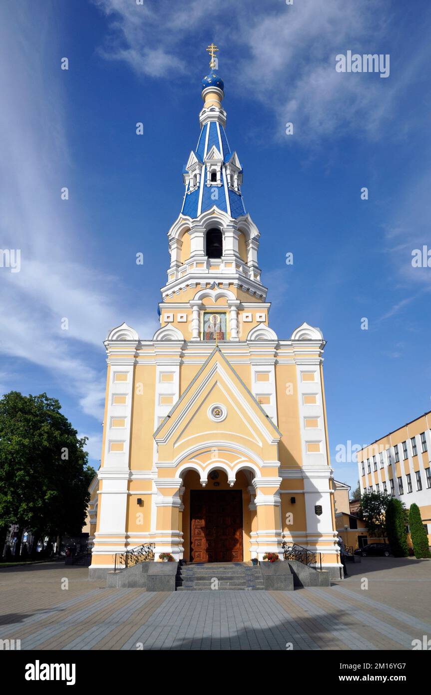 Church of St. Nicholas in Brest, Belarus. An architectural monument and symbol of Brest. Stock Photo