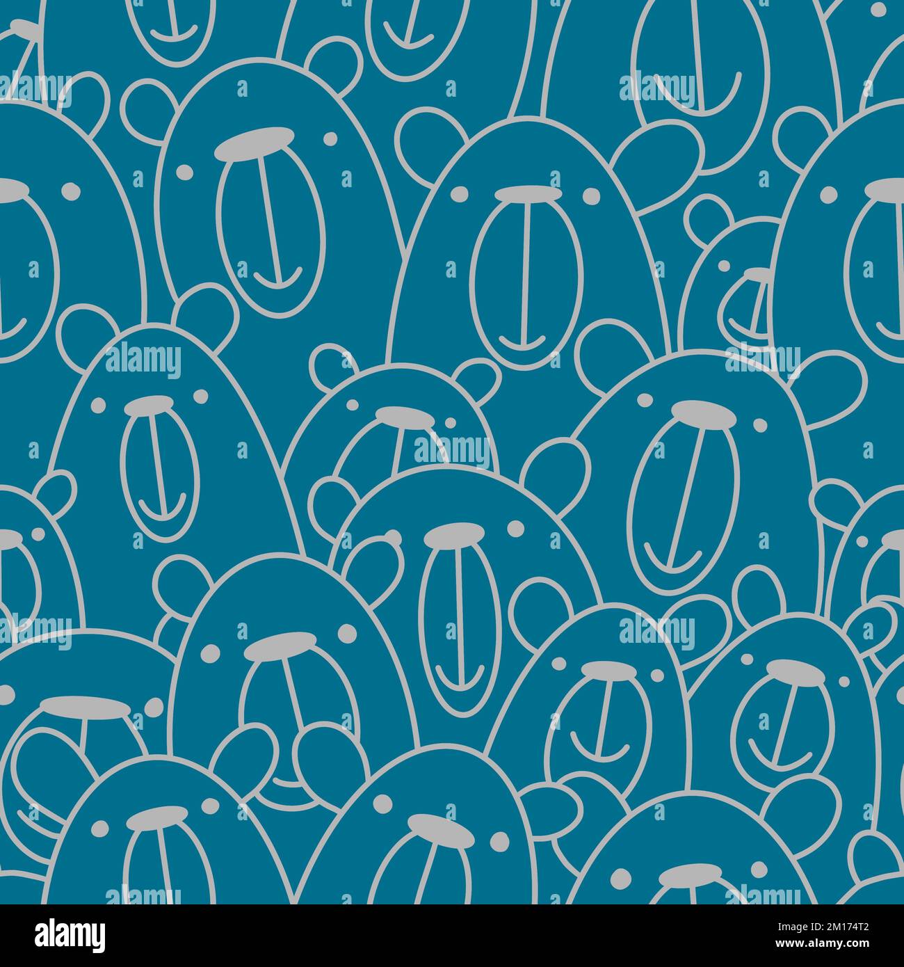 Cartoon toys animals seamless fluffy bears pattern for wrapping paper ...
