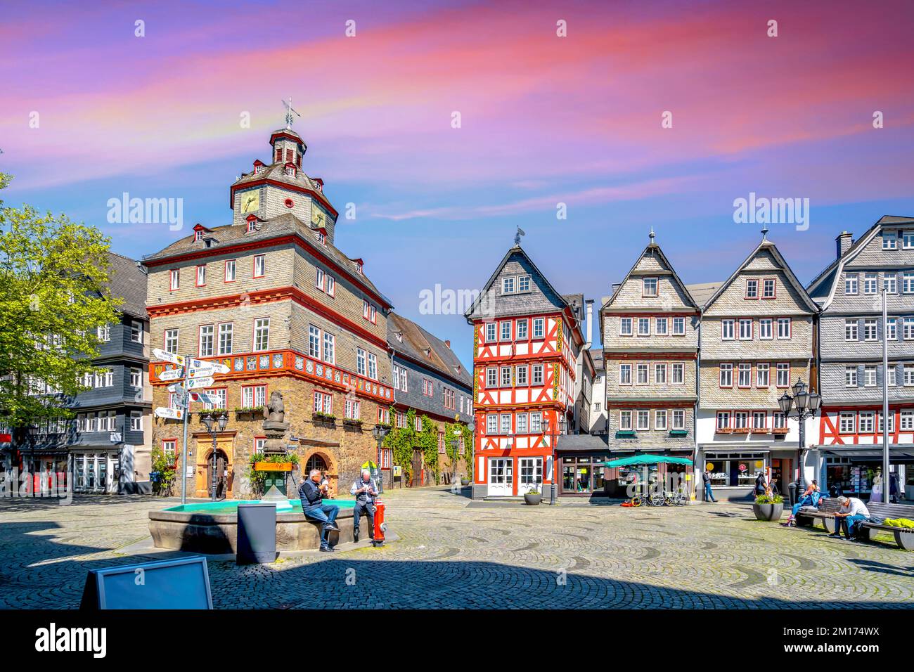 Old city of Herborn, Hessen Germany Stock Photo