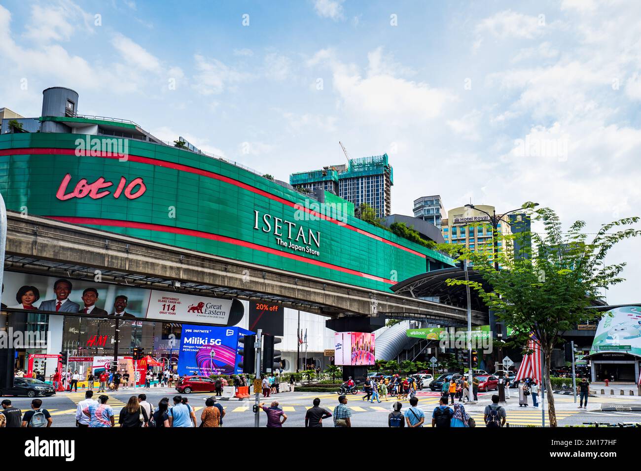 Kuala Lumpur, Malaysia December 2022 Bukit Bintang area, downtown