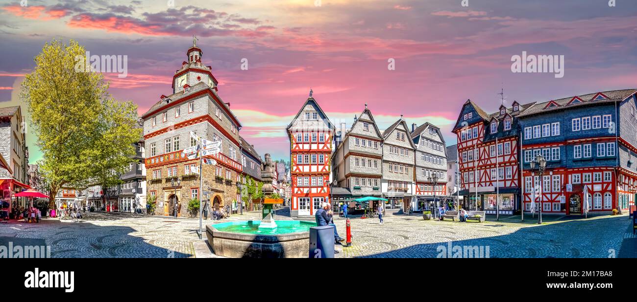 Old city of Herborn, Hessen Germany Stock Photo
