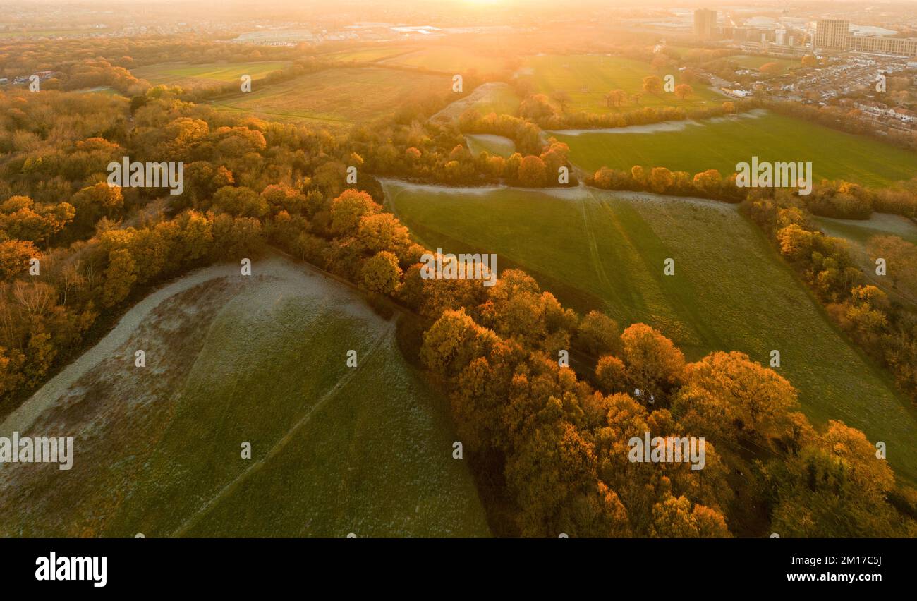 Horsenden Hill is a hill and open space, located between the Perivale, Sudbury, and Greenford
