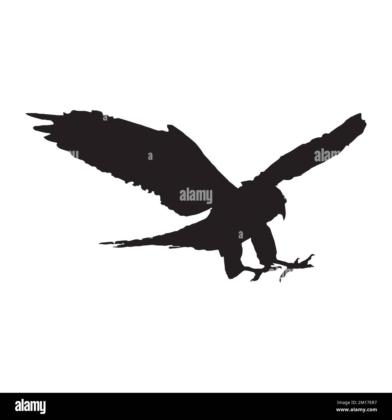 Vector Illustration of Falcon Silhouette Art Stock Vector Image & Art ...