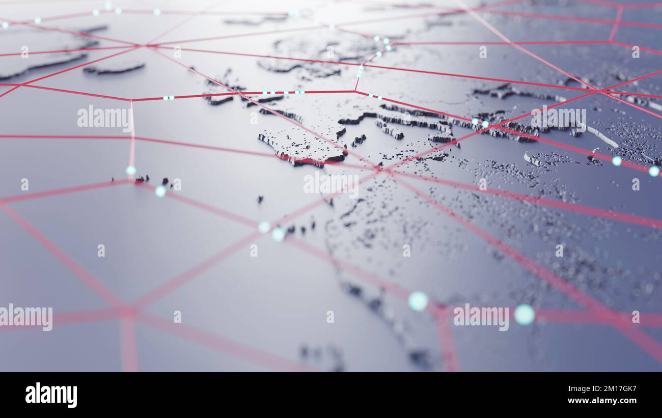 Concept network 3d rendering hi-res stock photography and images - Alamy