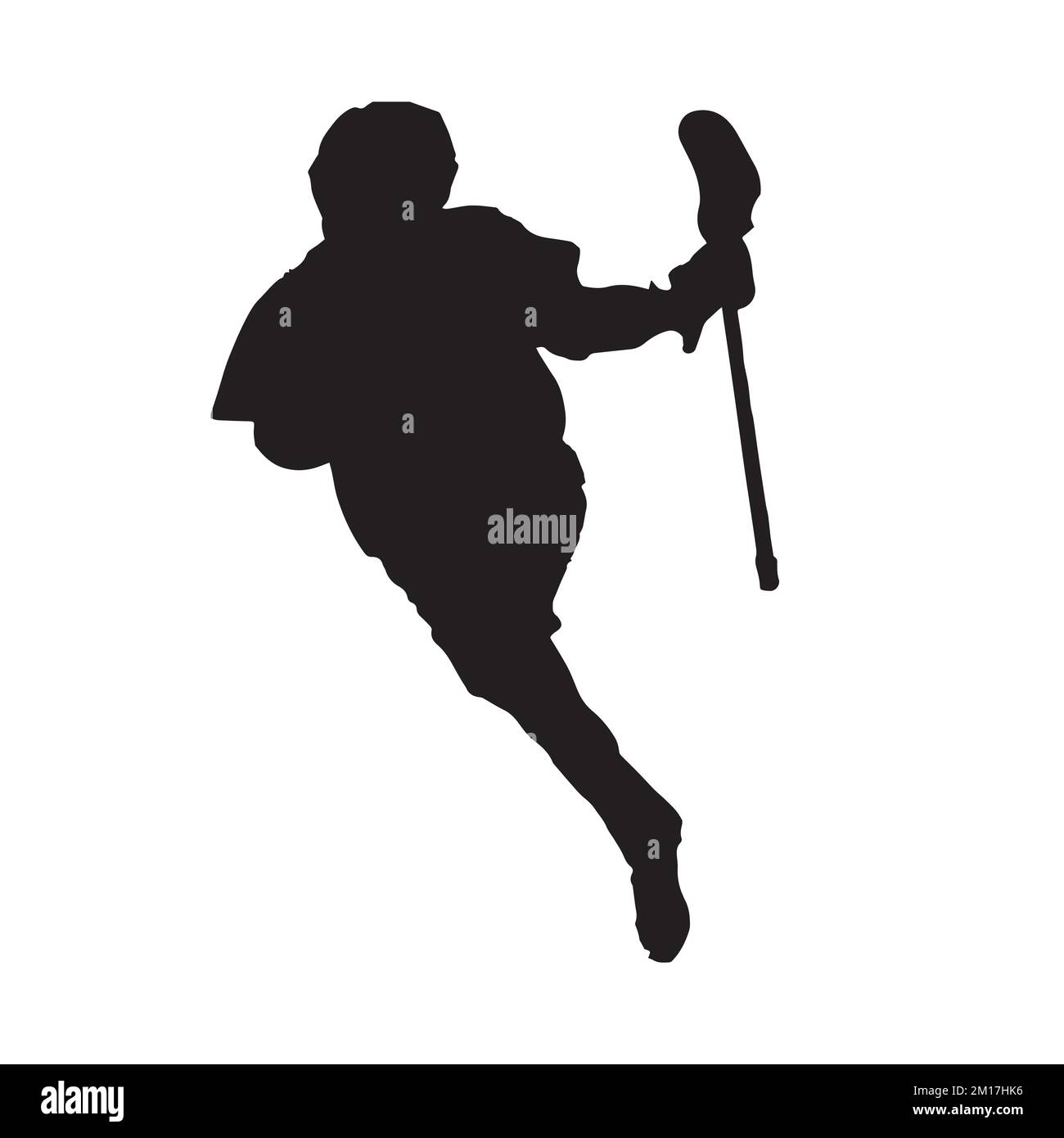 Vector Art of Lacrosse Player Silhouette Stock Vector Image & Art Alamy
