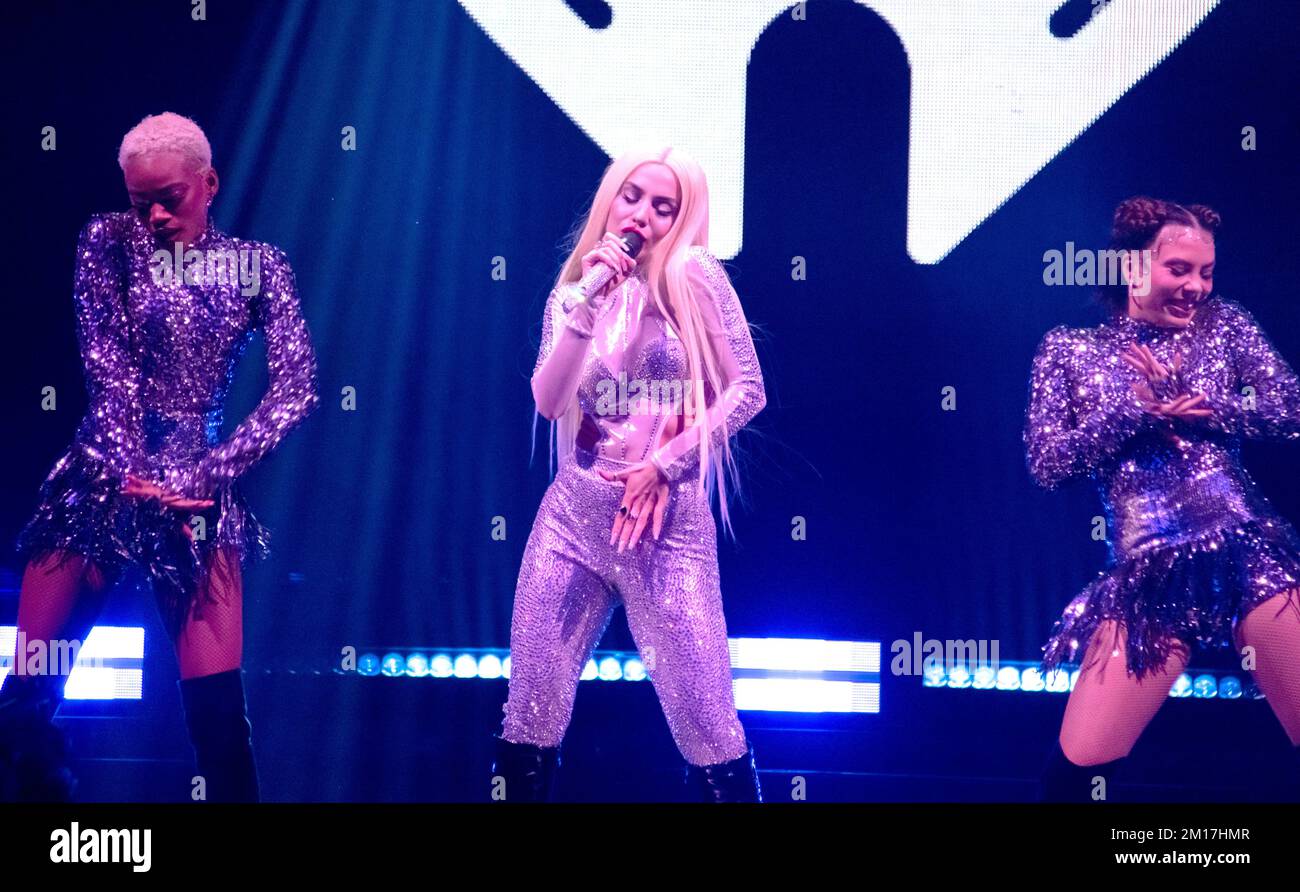 Ava Max performs onstage at the iHeartRadio Z100's Jingle Ball 2022