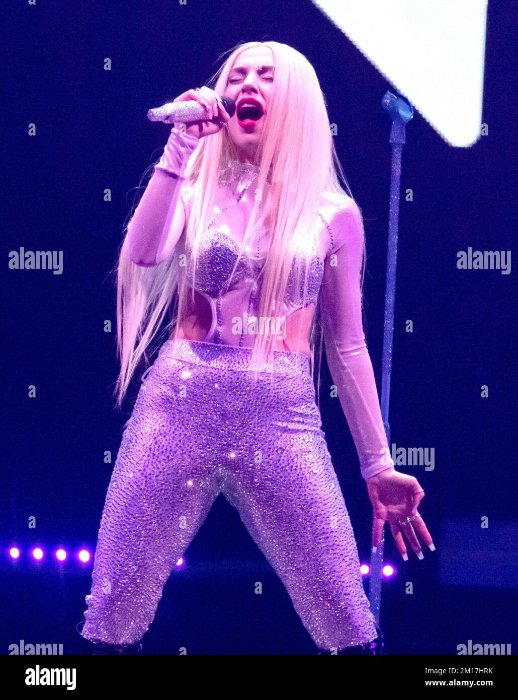 Ava Max performs onstage at the iHeartRadio Z100's Jingle Ball 2022