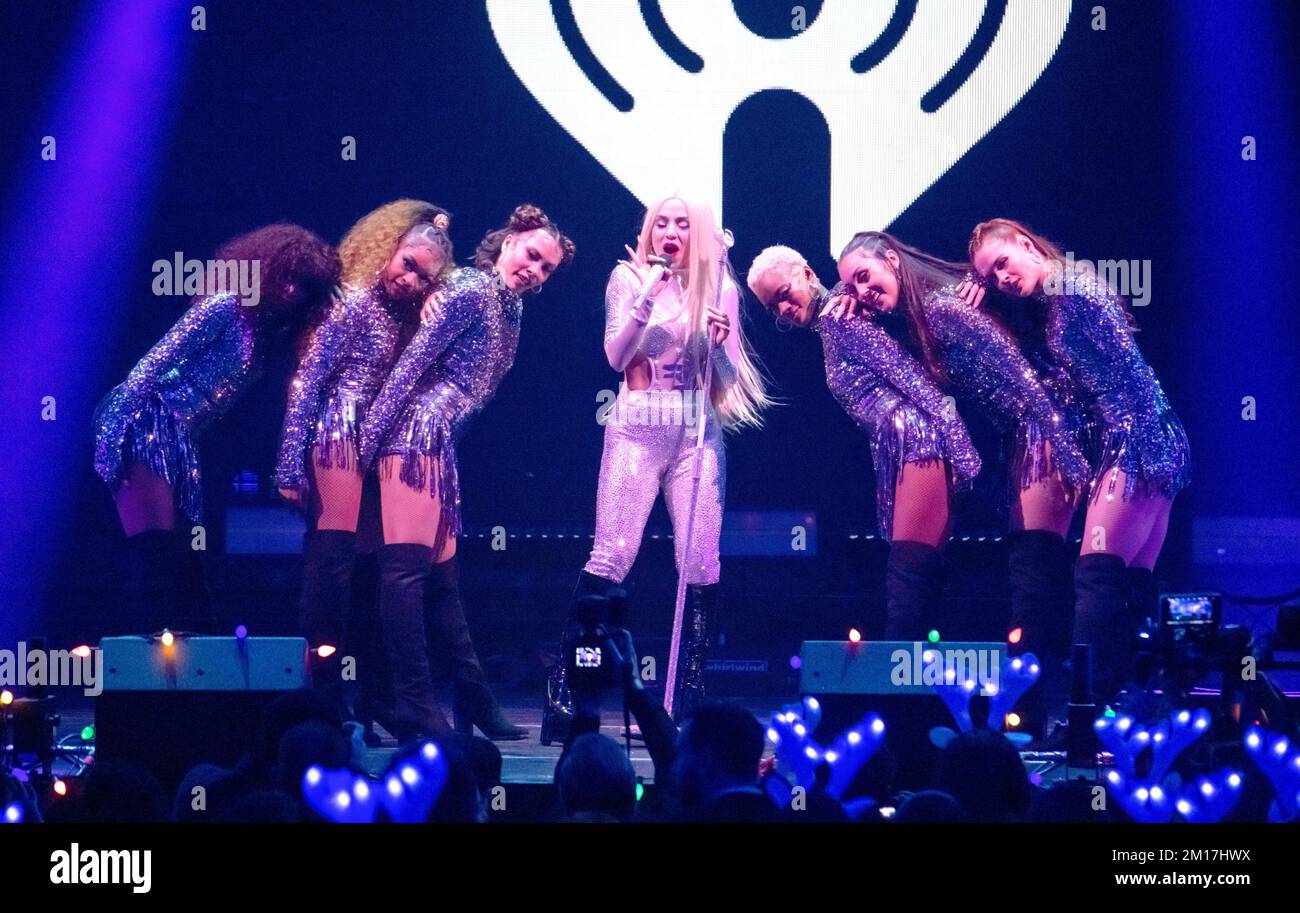 Ava Max performs onstage at the iHeartRadio Z100's Jingle Ball 2022