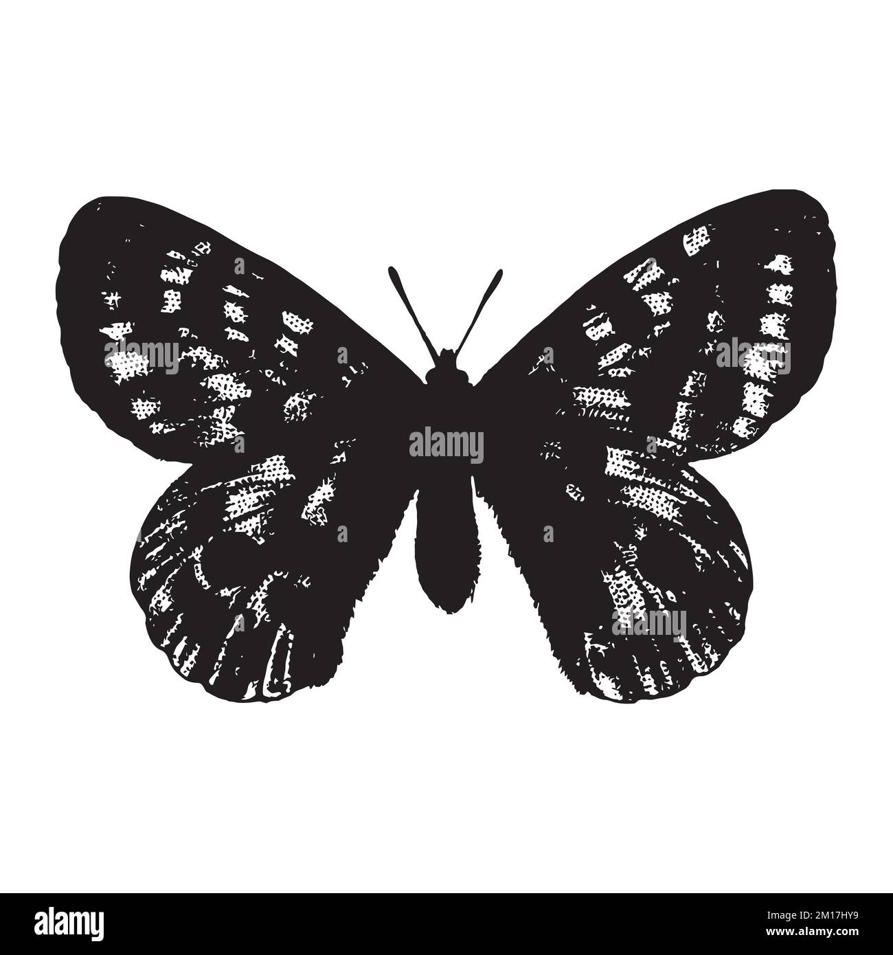 Moth Art Silhouette Stock Vector Image & Art - Alamy